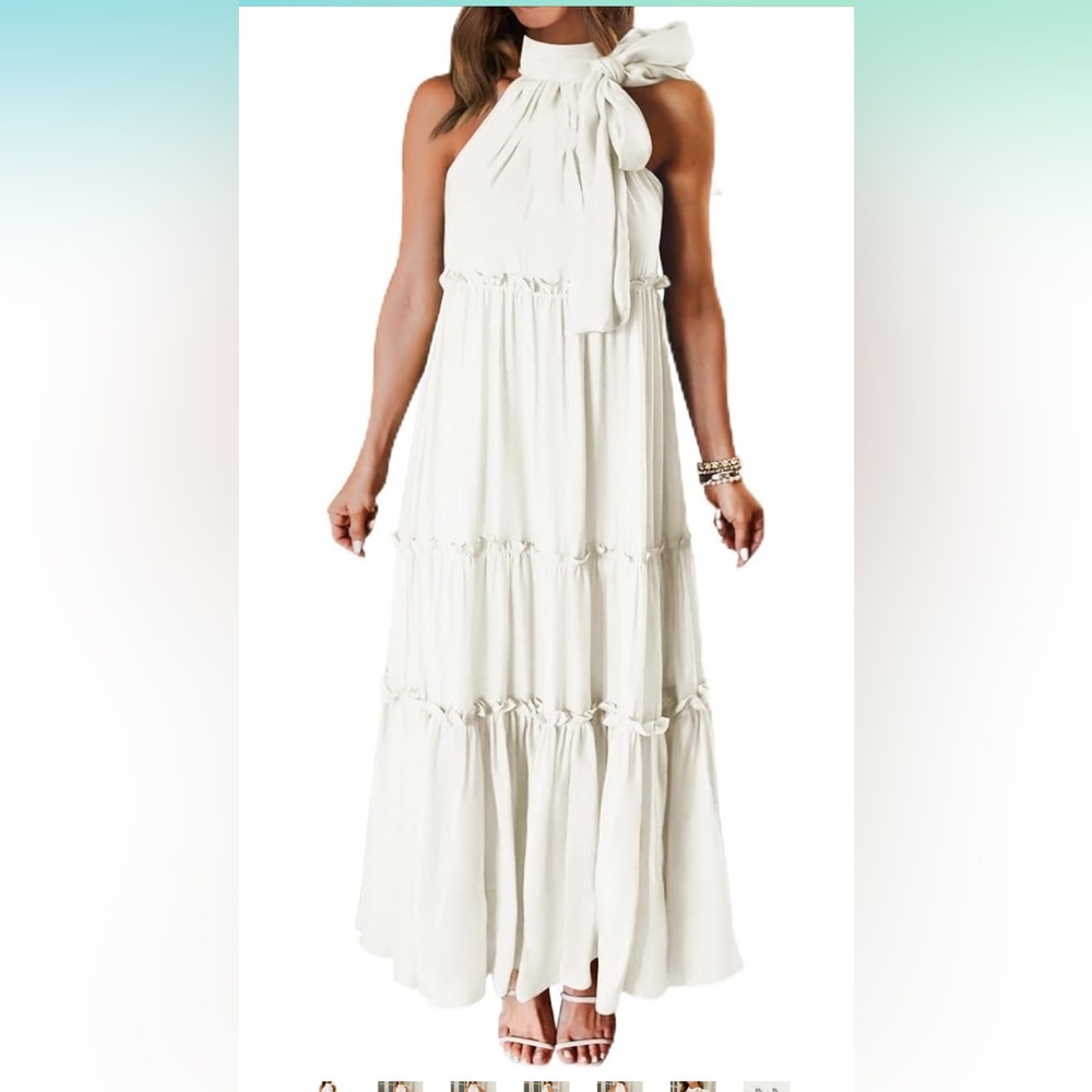 Elegant White Maxi Dress